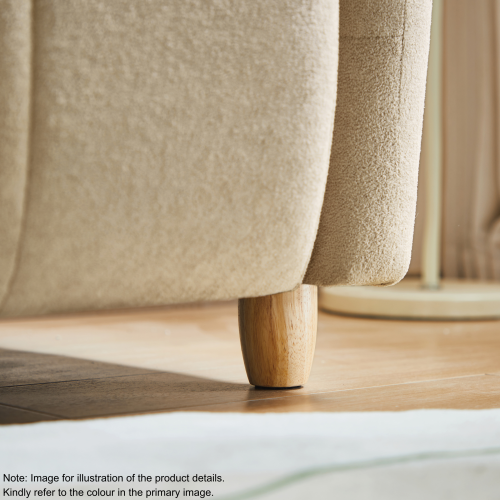 Linspire Aero Boucle Loveseat, Off White