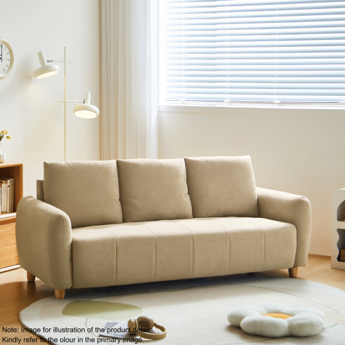 Linspire Aero 2-Seater Boucle Sofa, Beige