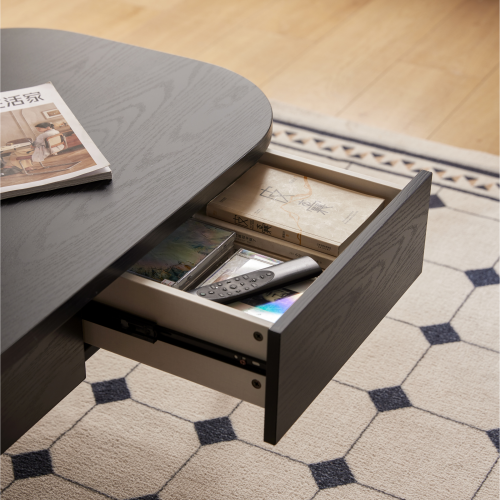 Linspire Meadow Coffee Table with Casters, Black