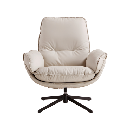 Linspire Myst Leather Armchair, Light Grey