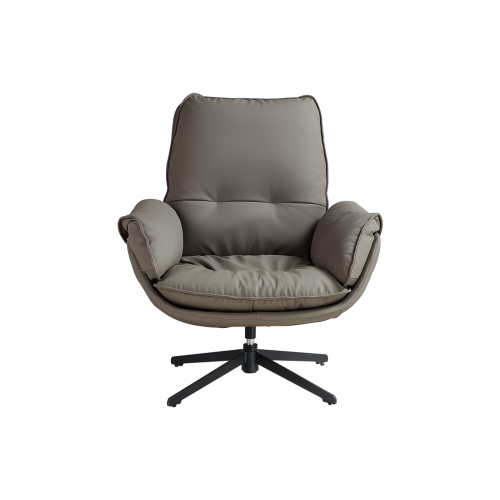 Linspire Myst Leather Armchair, Dark Grey