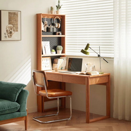 Linspire Radian Office Desk with Book Rack