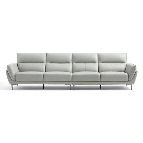 Linspire Rune 4.5-Seater Leather Sofa, Grey