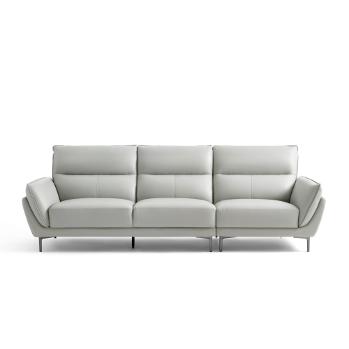 Linspire Rune 3.5-Seater Leather Sofa, Grey