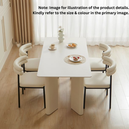 Linspire Tesseract Sintered Stone Top Dining Table, 140x80x75cm