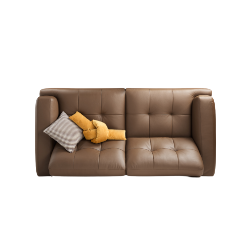 Linspire Vertex 3-Seater Leather Sofa, Brown