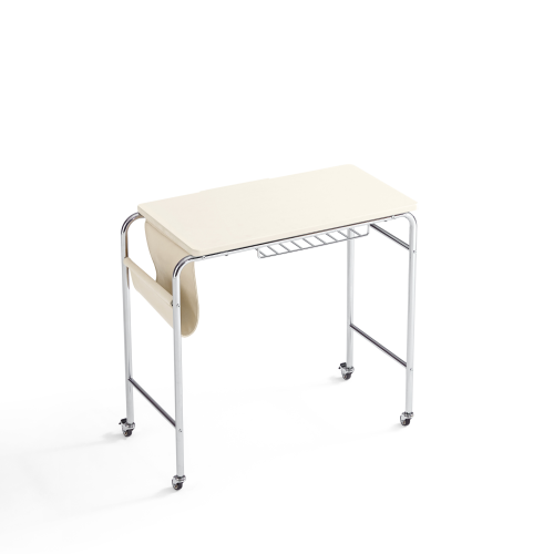 Linspire Trend Office Desk with Casters, Off White