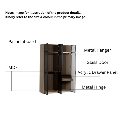 Linspire Unity Wardrobe with Sensor Light