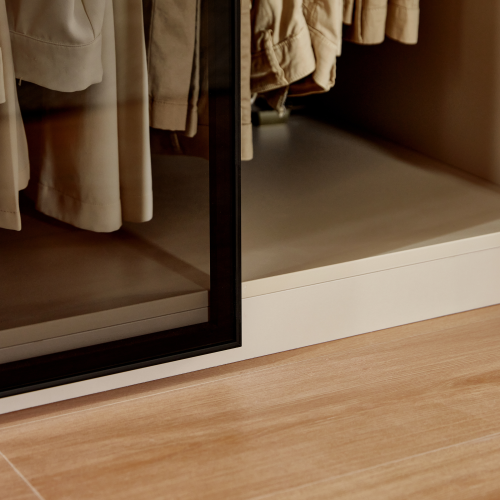 Linspire Unity Wardrobe with Top Cabinet and Sensor Light