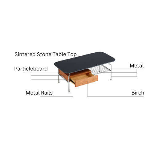 Linspire Zen Sintered Stone Table Top Coffee Table