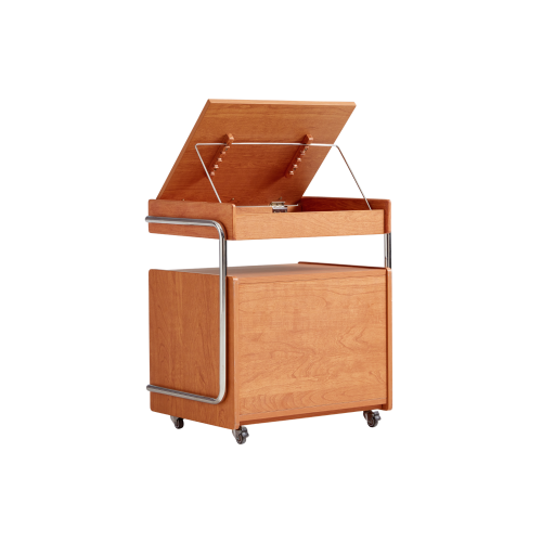 Linspire Zen Movable Storage Side Table with Casters