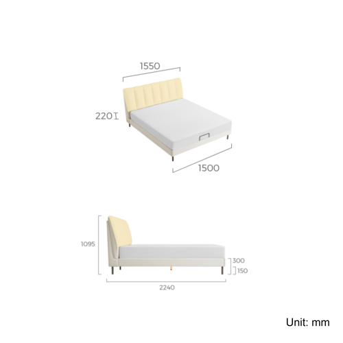 Linspire Whimsy Small Queen Bed Frame