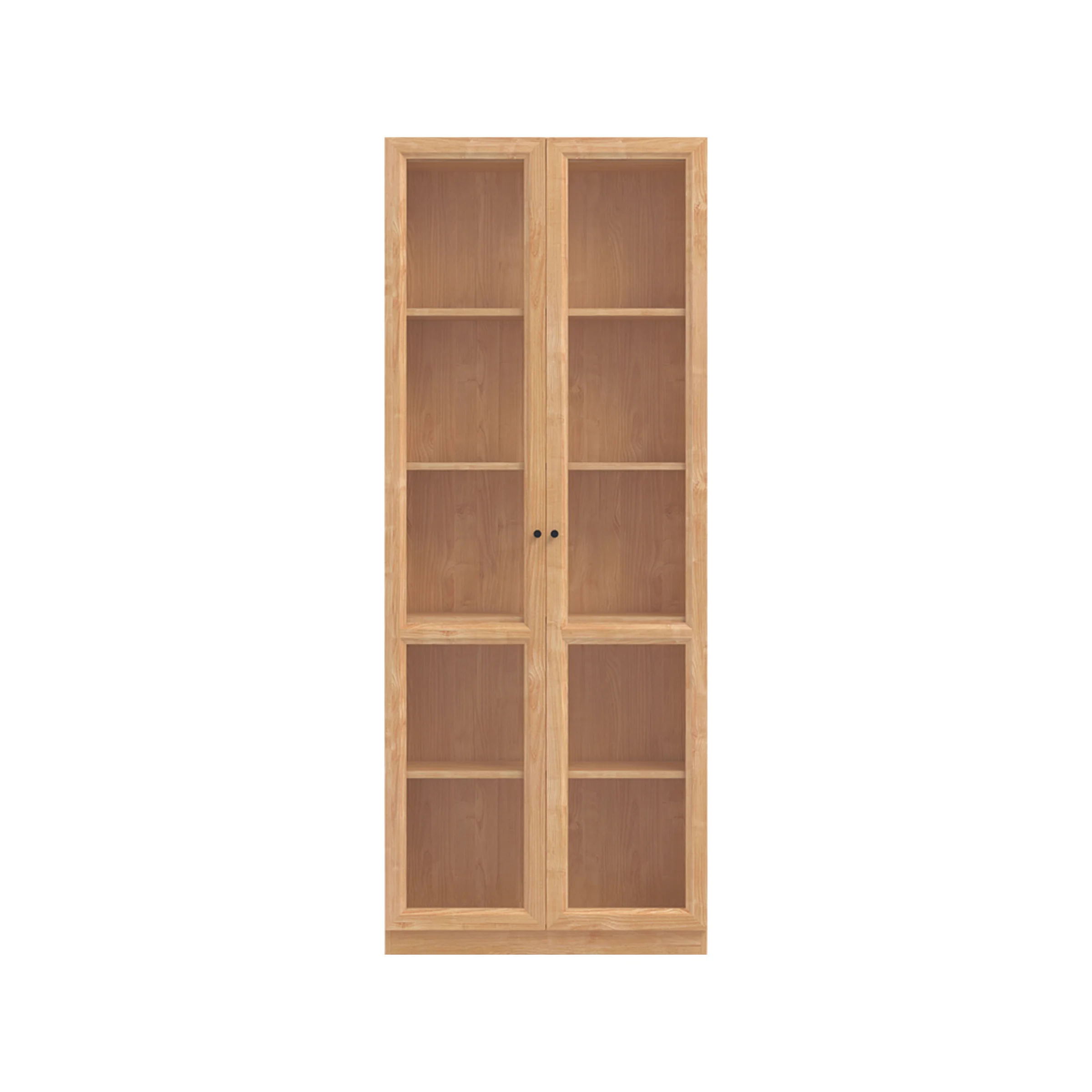Linspire Prism 2 Plastic Door Bookcase, Natural