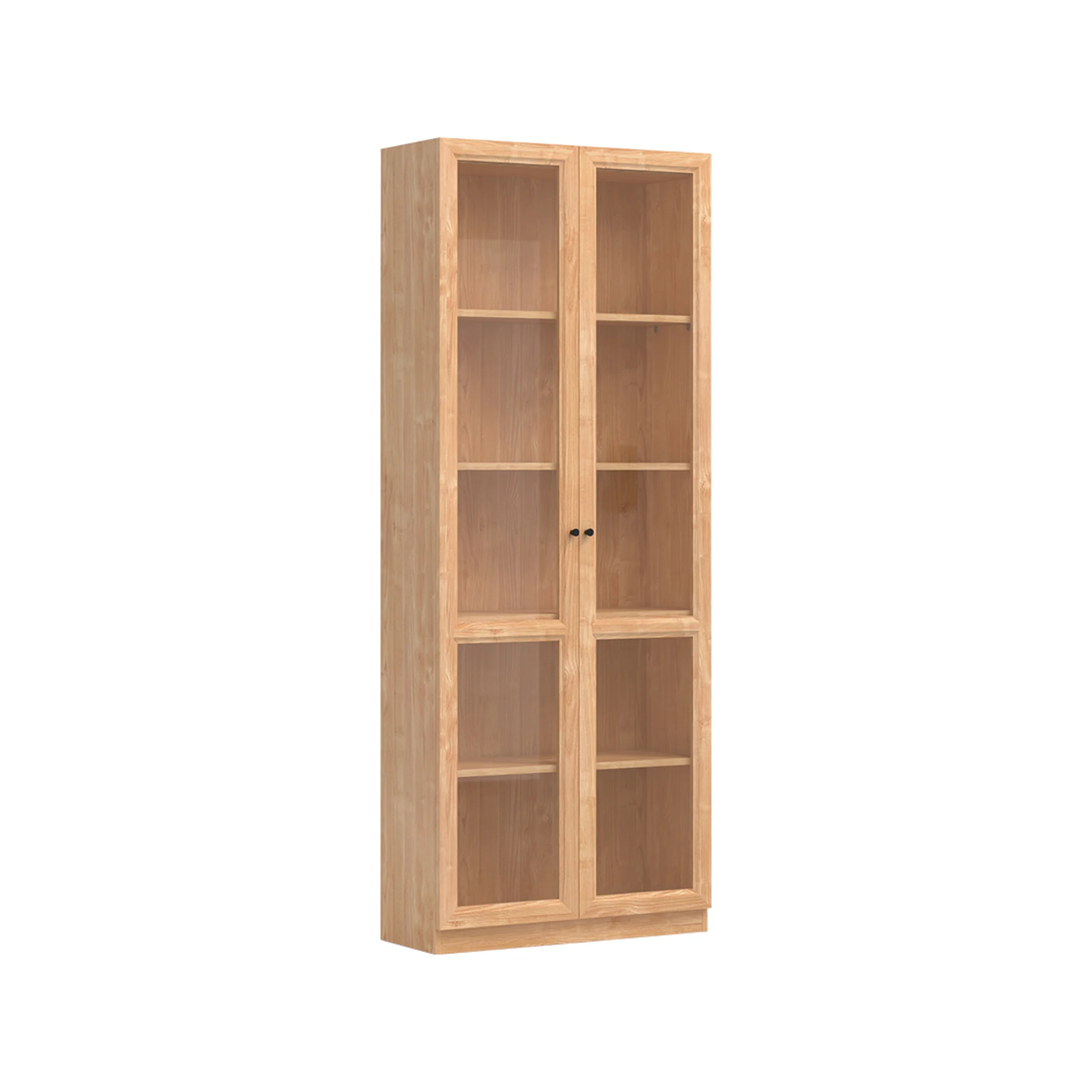 Linspire Prism 2 Plastic Door Bookcase, Natural