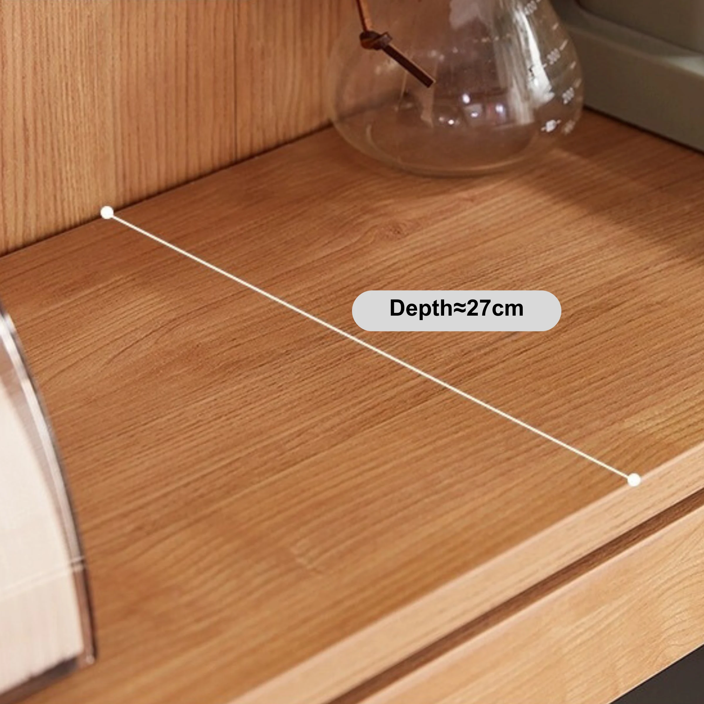 Linspire Prism 2 Plastic Door Bookcase, Natural
