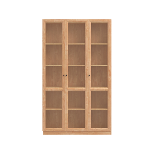 Linspire Prism 3 Plastic Door Bookcase, Natural