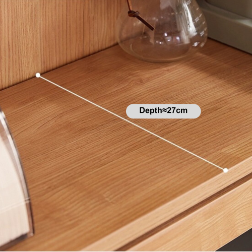 Linspire Prism 3 Plastic/Panel Door Bookcase, Natural