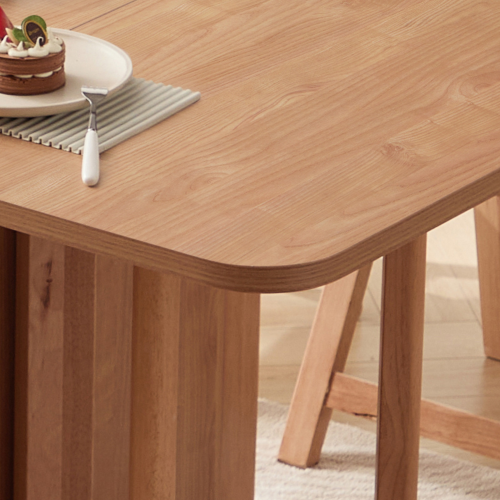 Linspire Yumi Foldable Dining Table & 4 Dining Chairs Set, Natural