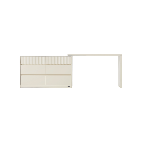 Linspire Whisper Adjustable Dressing Table with Chest of 6 Drawers