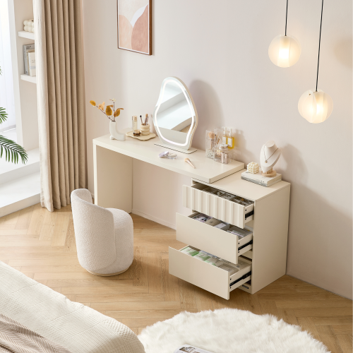 Linspire Whisper Adjustable Dressing Table with Chest of 3 Drawers