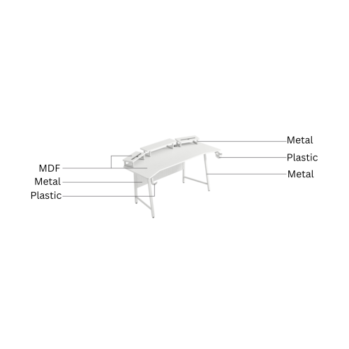 Linspire Rhapsody Gaming Desk, 140x84x86cm