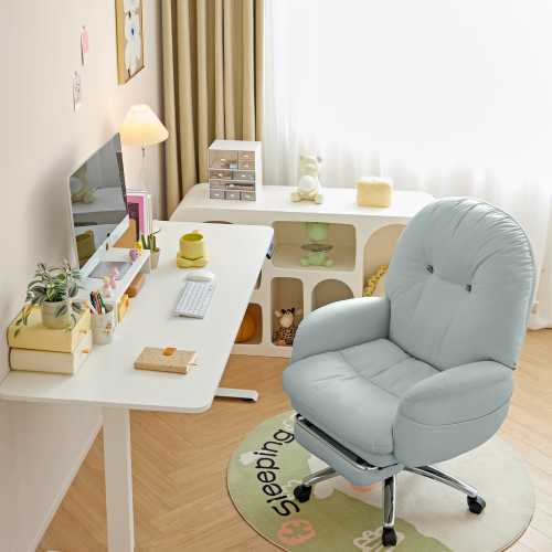 Linspire Nectar Leathaire Office Chair, Blue