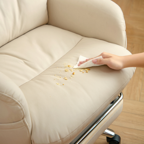 Linspire Nectar Leathaire Office Chair, Off-White