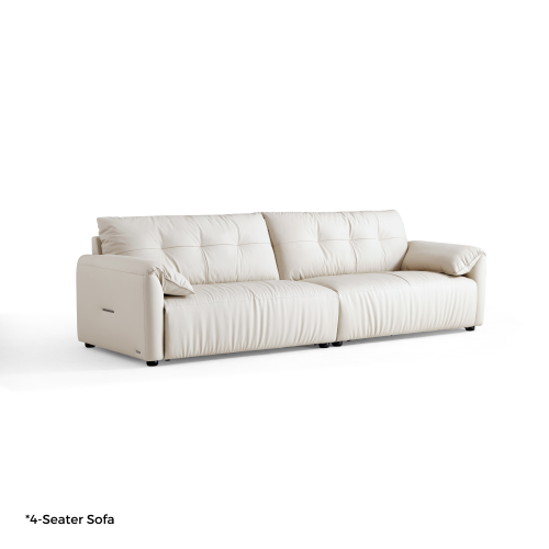 Linspire Halo Leather 4-Seater Sofa