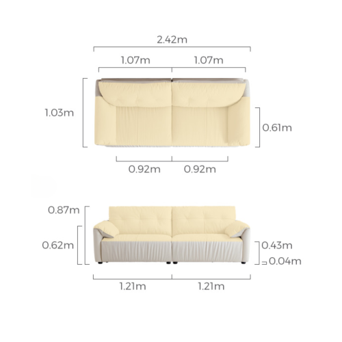 Linspire Halo Leather 3.5-Seater Sofa