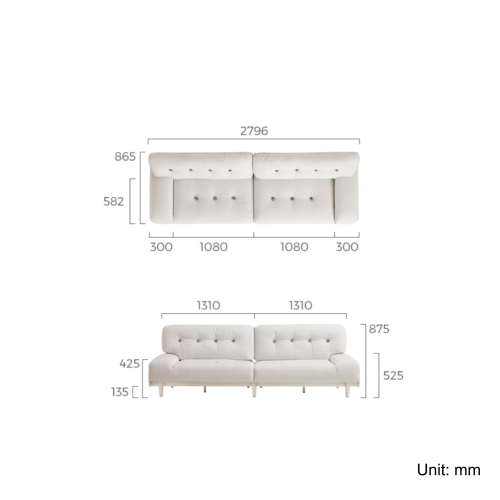 Linspire Stellar Leathaire 4-Seater Sofa