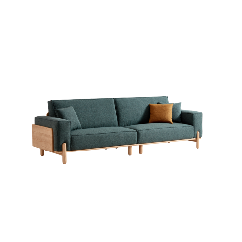 Linspire Verdant Solid Wood 4-Seater Sofa