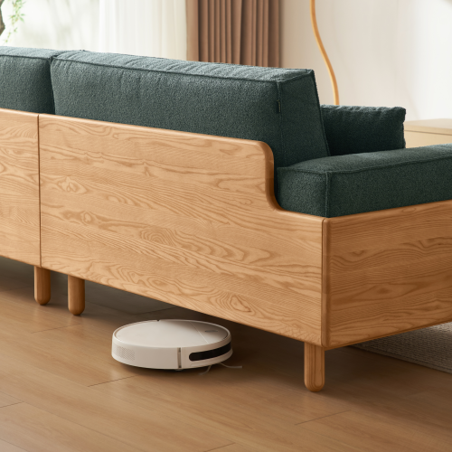 Linspire Verdant Solid Wood 4-Seater Sofa with Ottoman