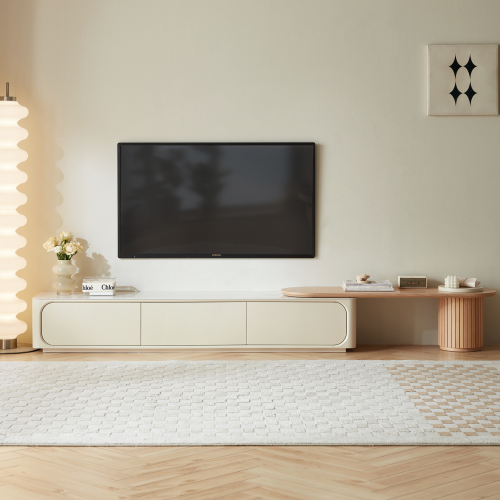 Linspire Glimmer Adjustable Sintered Stone Table Top Entertainment Unit