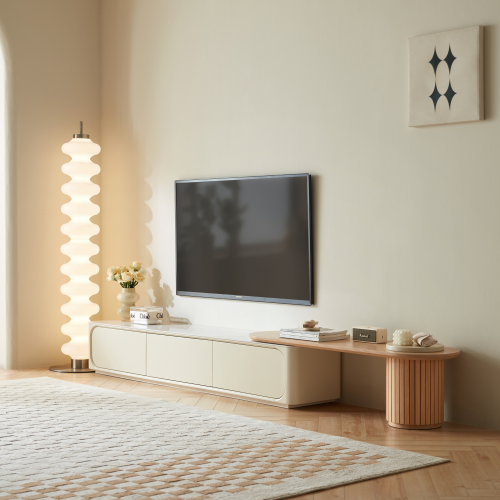Linspire Glimmer Adjustable Sintered Stone Table Top Entertainment Unit