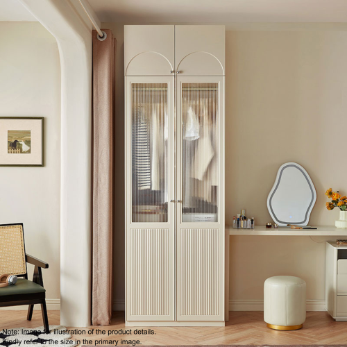 Linspire Ripple Wardrobe 2-Door Top Cabinet