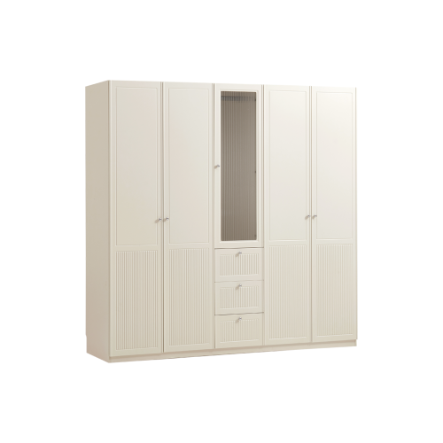 Linspire Ripple 5-Glass/Panel Door Wardrobe