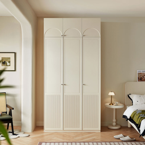 Linspire Ripple 3-Door Wardrobe with Top Cabinet