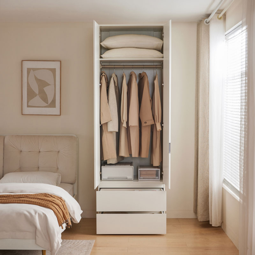 Linspire Serene 2-Door Wardrobe with Drawers