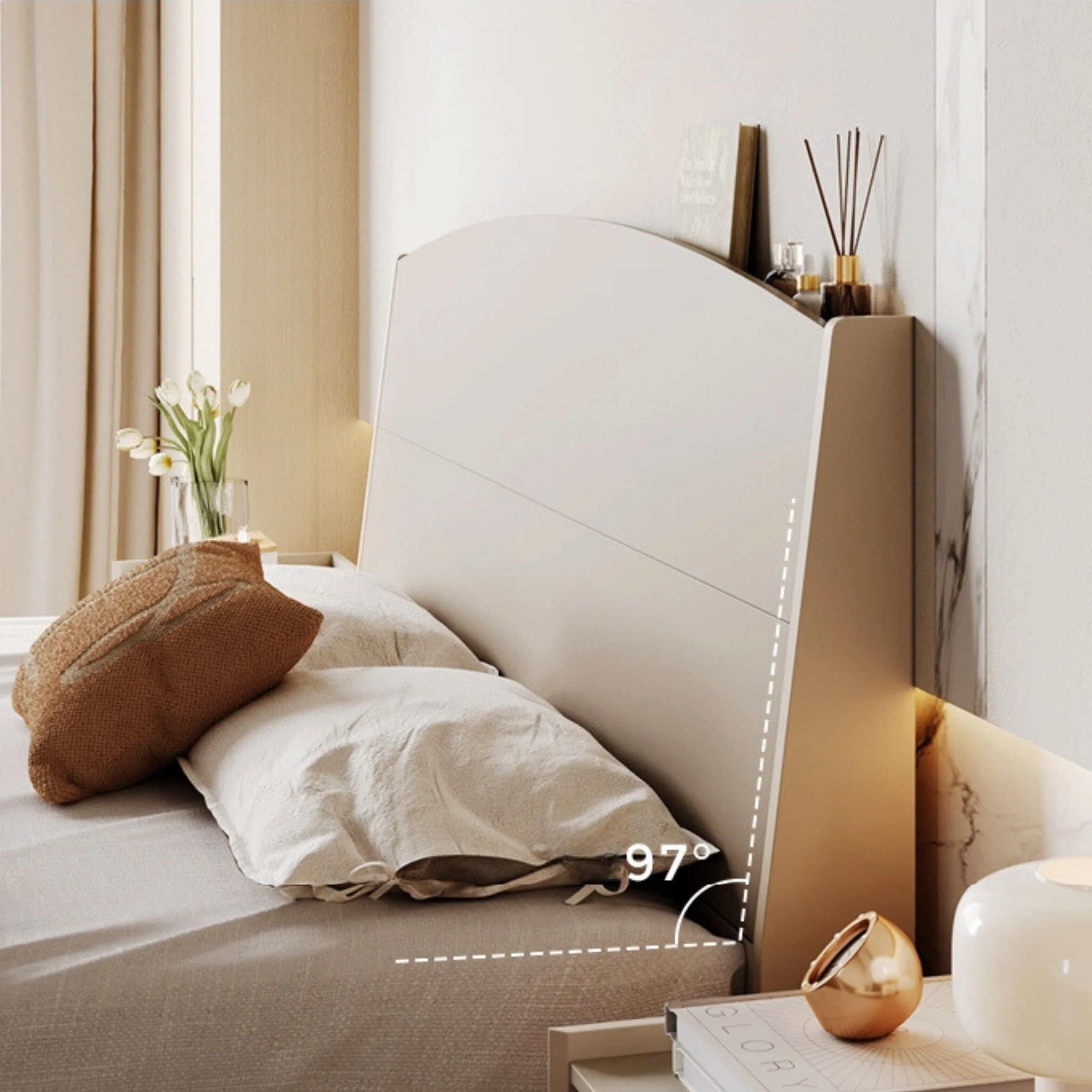 Linspire Vanko Super King Bed Frame & Bedside Table Set