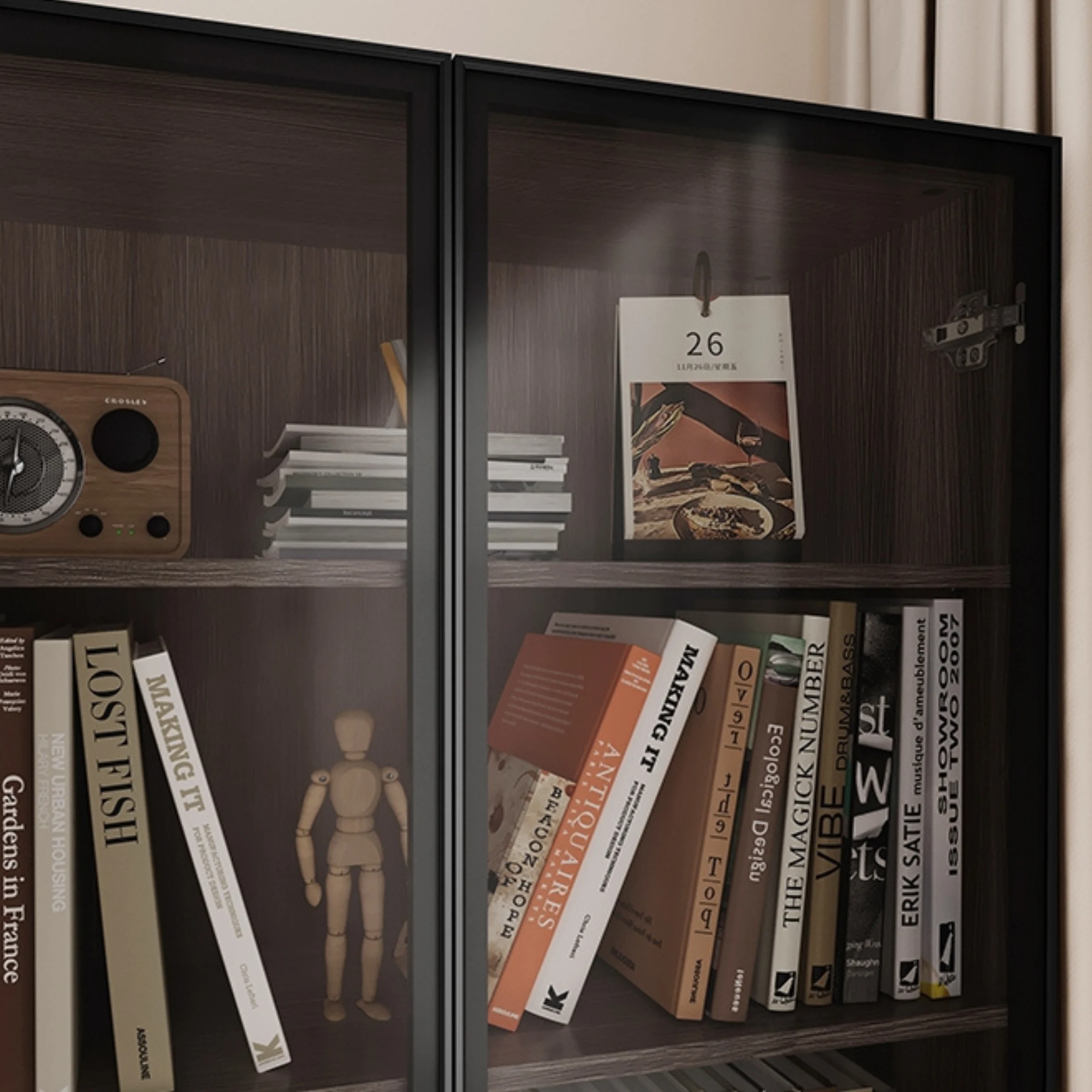 Linspire Vanko Glass Door Display Cabinet