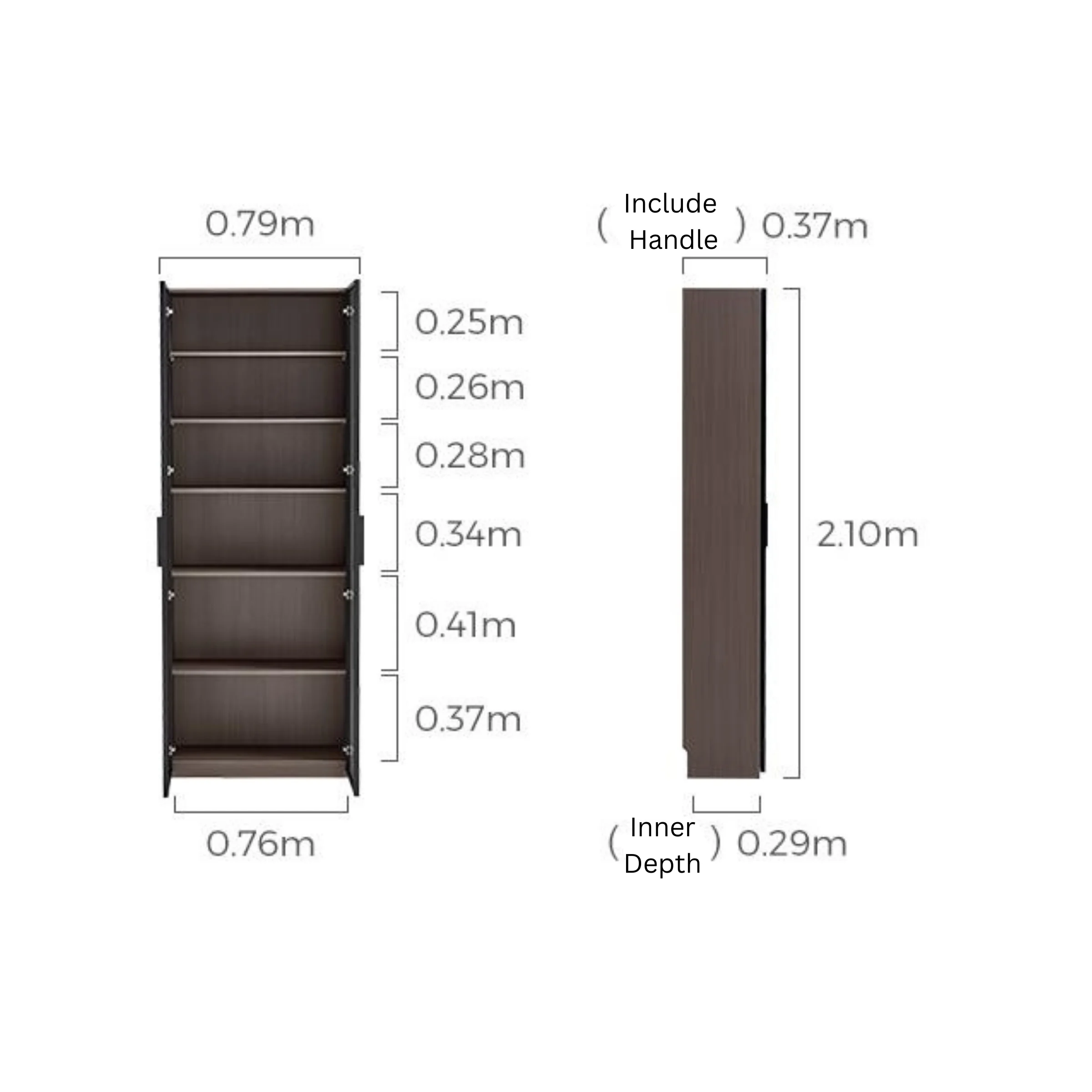 Linspire Vanko Glass Door Display Cabinet