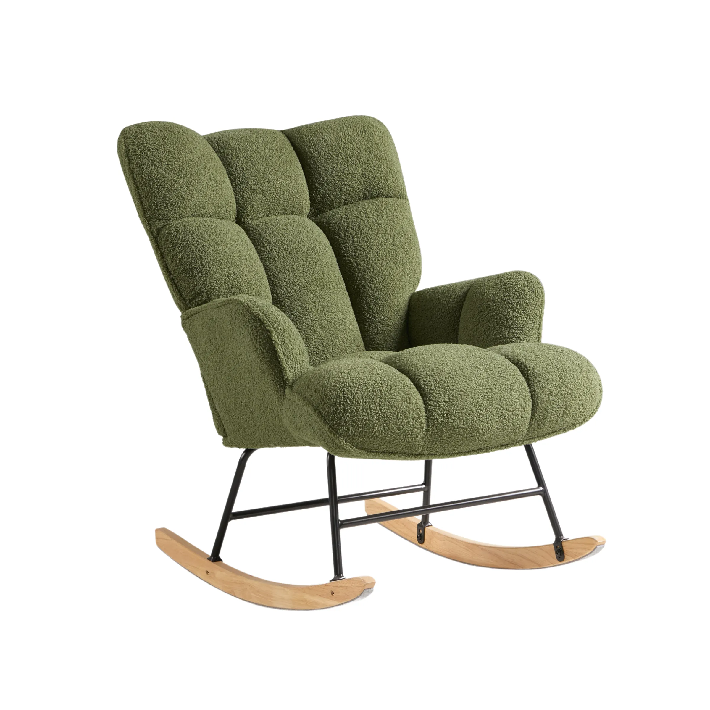 Linspire Evans Boucle Rocking Chair, Green