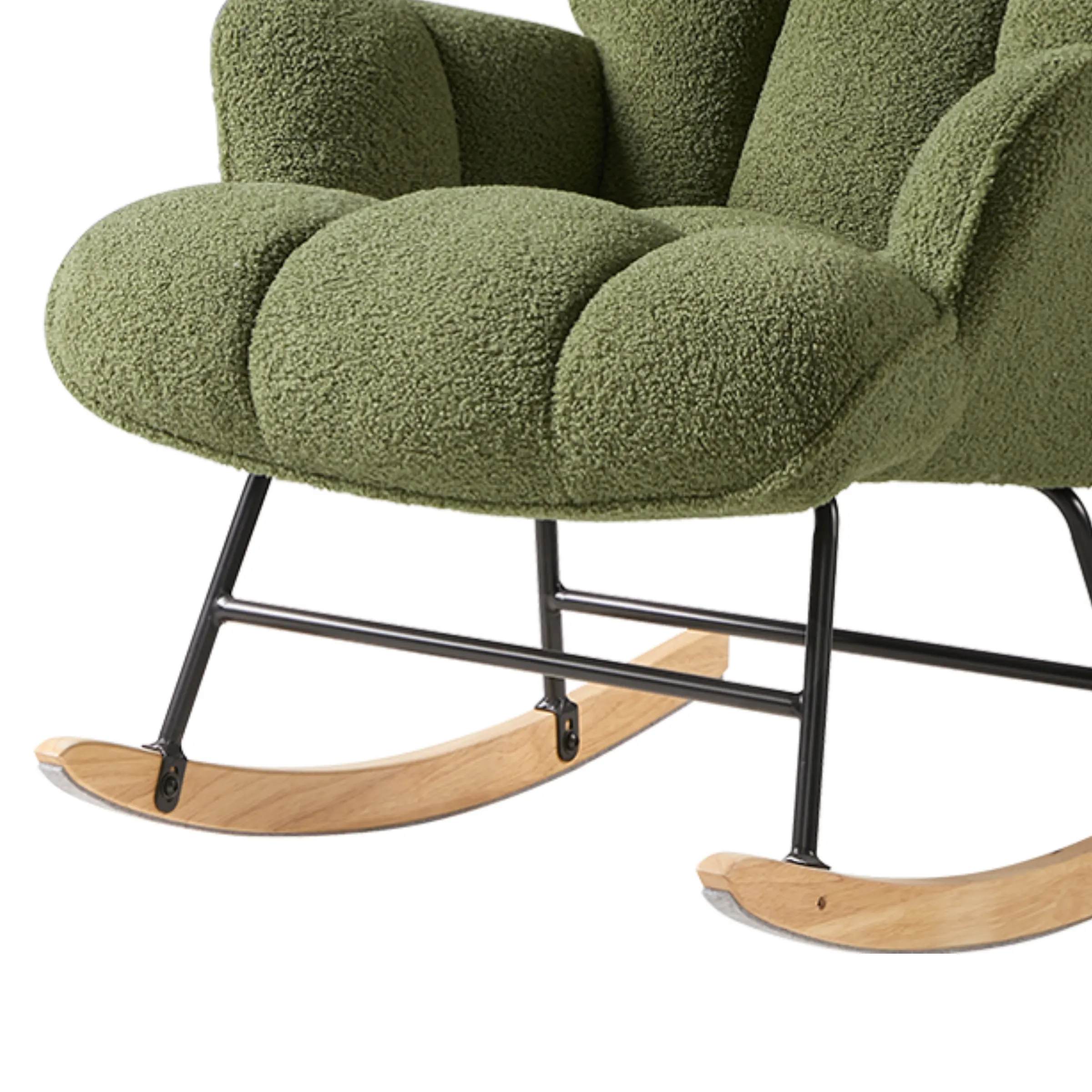 Linspire Evans Boucle Rocking Chair, Green