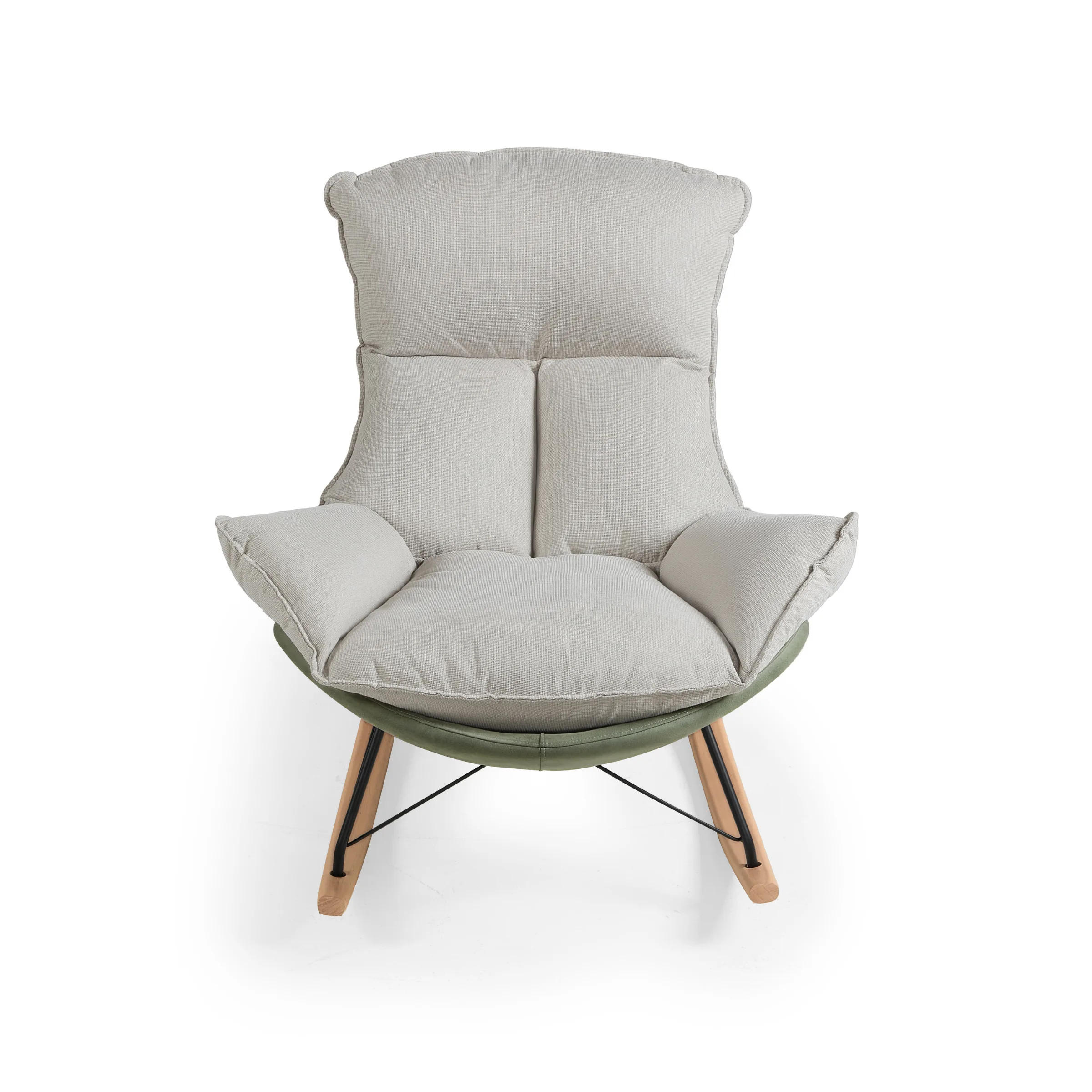 Linspire Ubel Rocking Chair, Green & Cool White