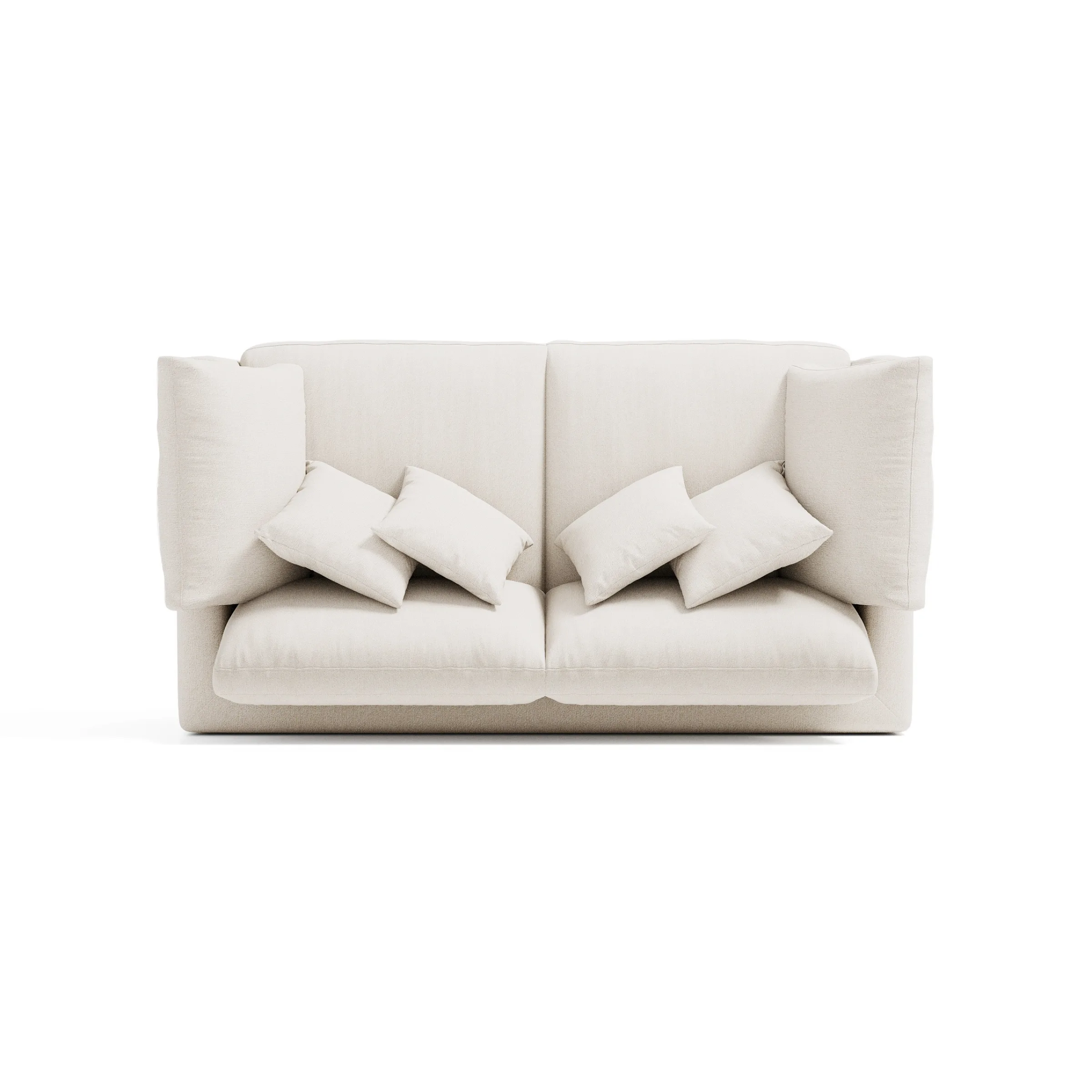 Linspire Neuer Chenille 3-Seater Sofa, Neutral White