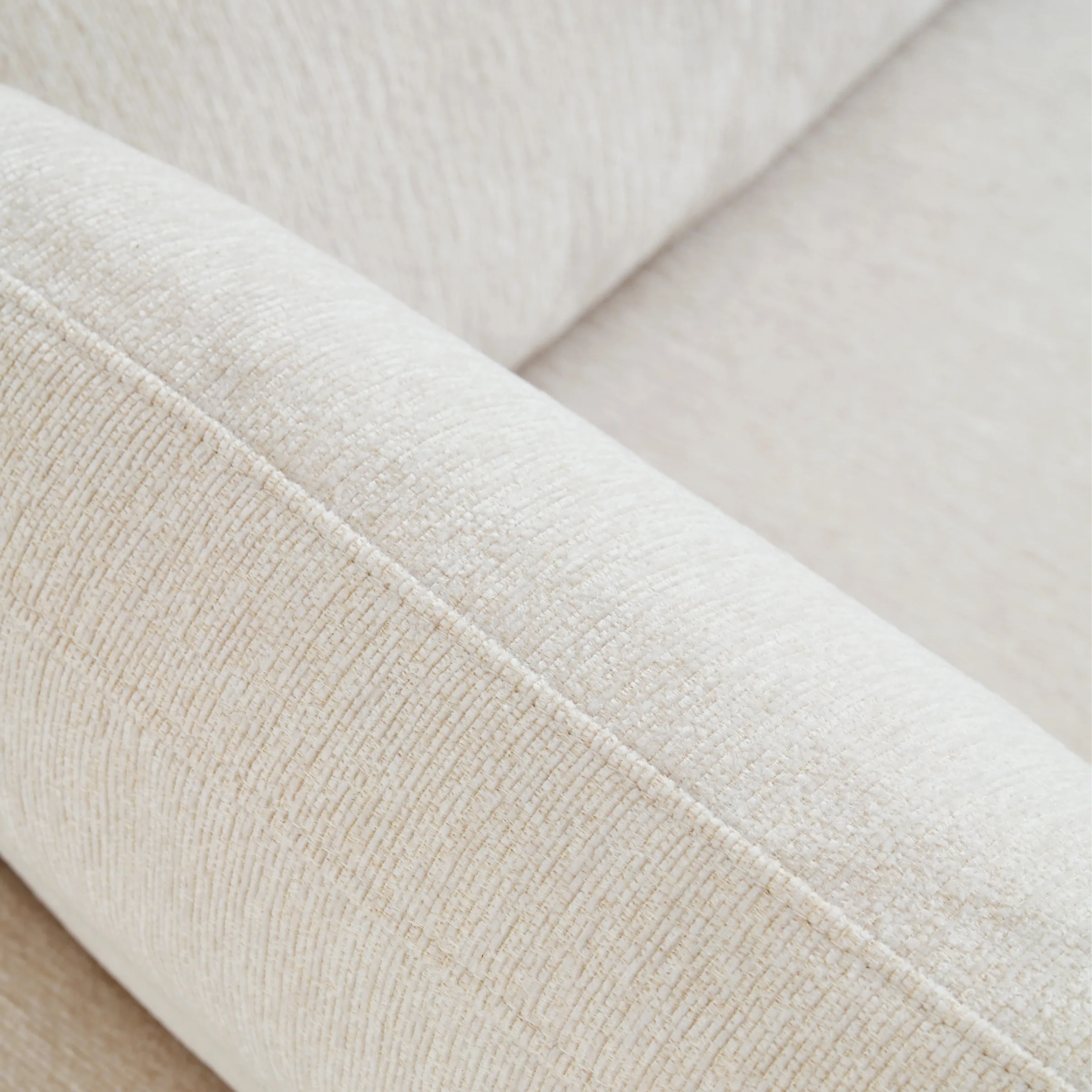 Linspire Neuer Chenille 3-Seater Sofa, Neutral White