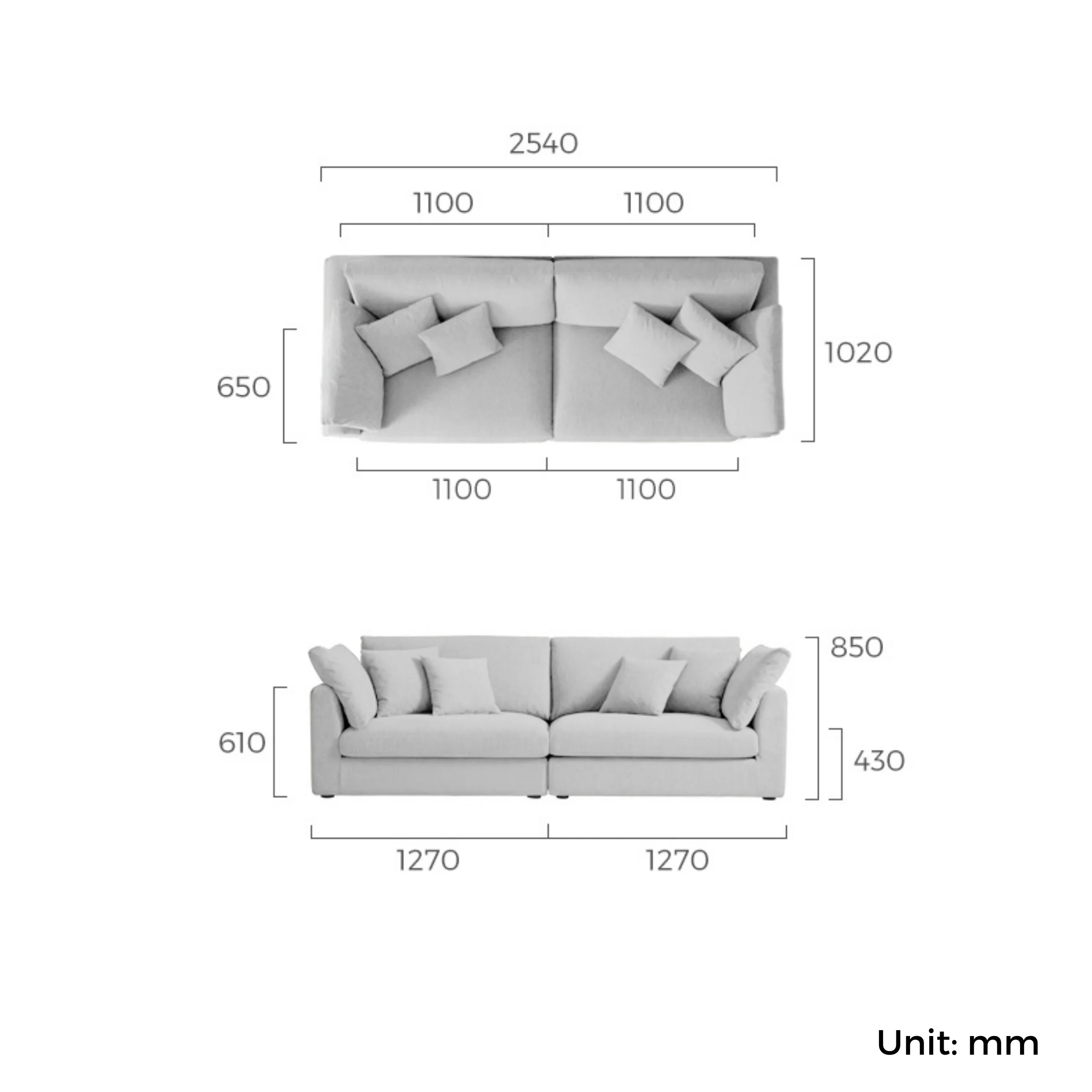 Linspire Neuer Chenille 3.5-Seater Sofa, Dark Grey