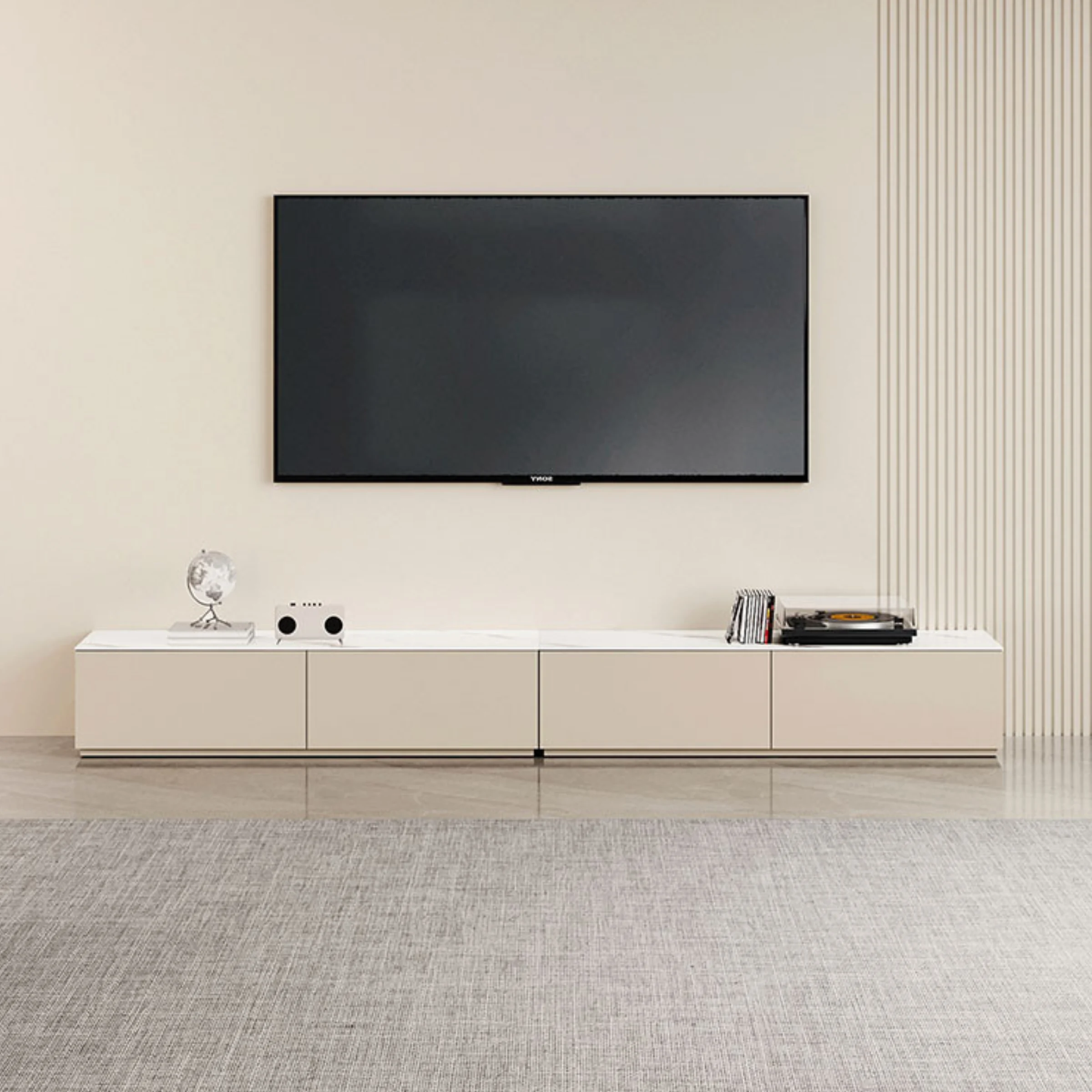 Linspire Vanko Sintered Stone Top Entertainment Unit, 2.4m