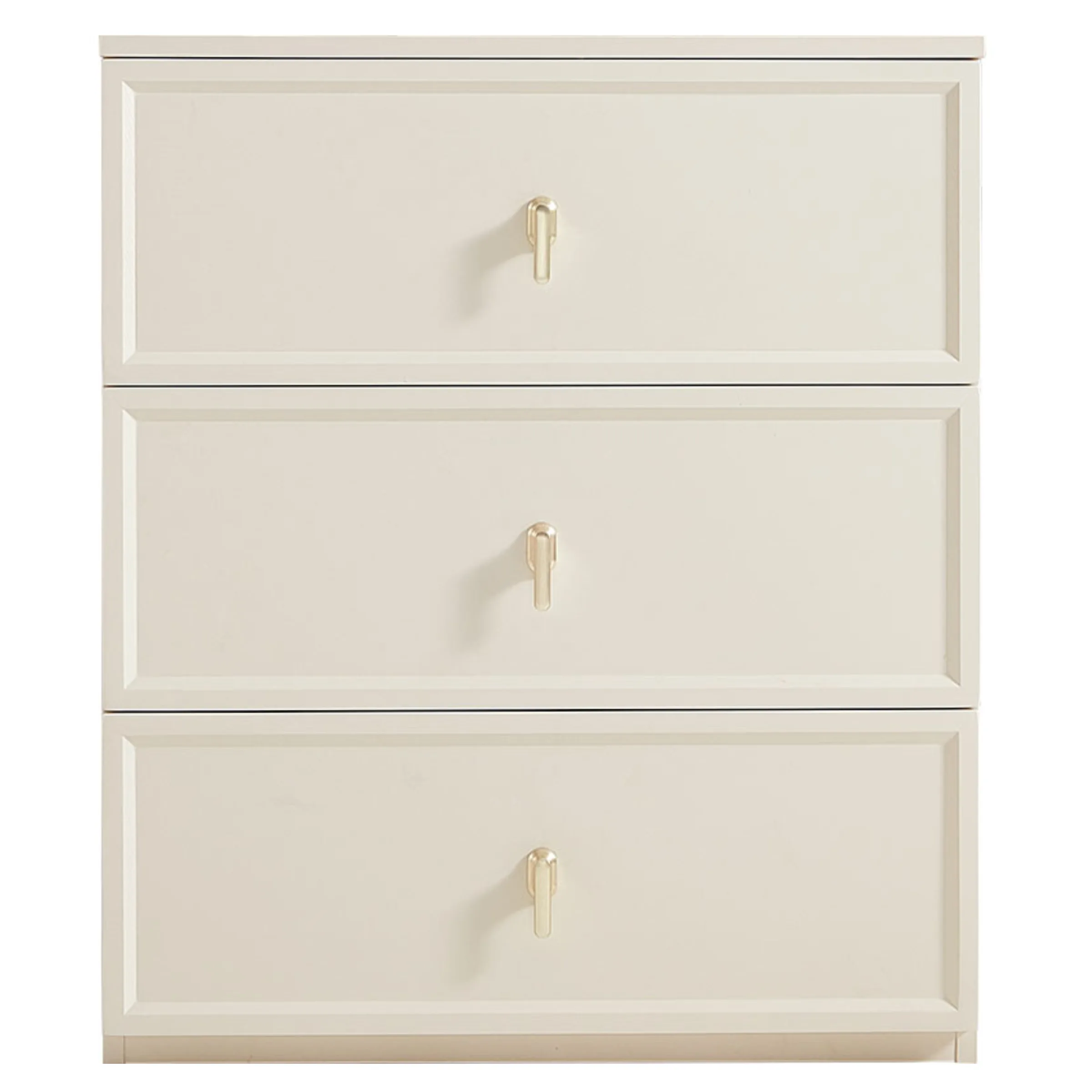 Linspire Haven Chest of 3 Drawers, Creamy White