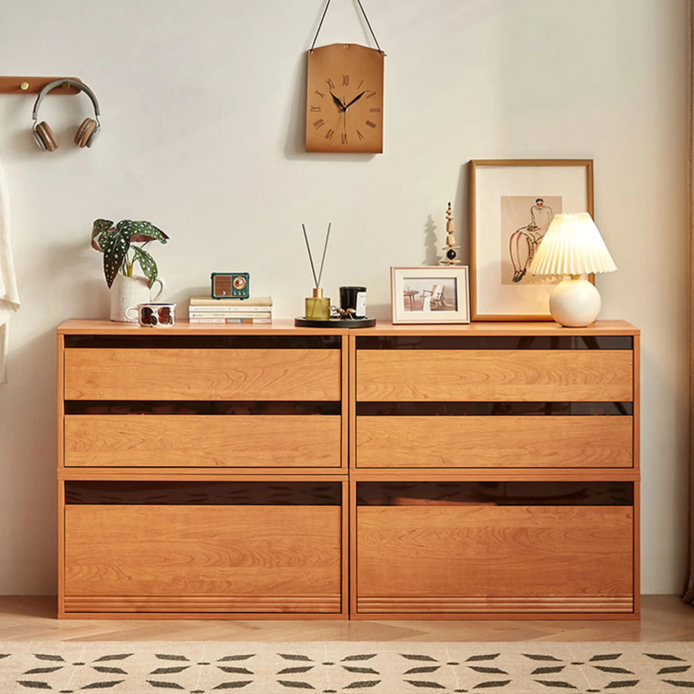 Linspire Verve Set of 4 Modular Chest of 6 Drawers